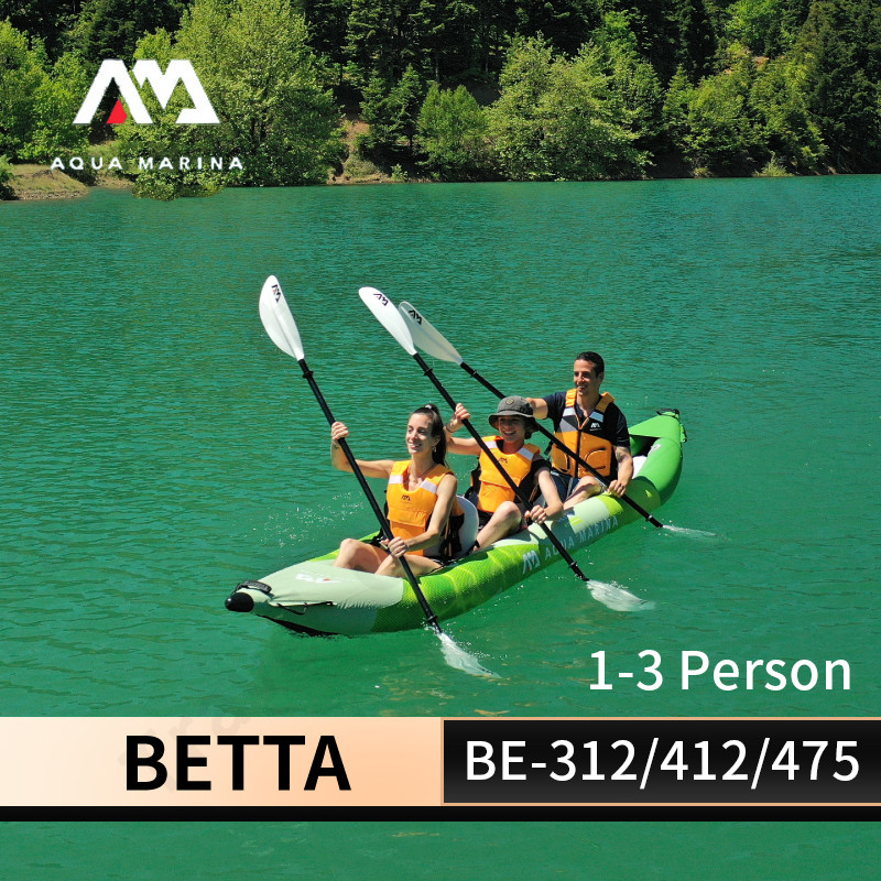 Inflatable Kayak 3 Person - เรือคายัคเป่าลม AQUA MARINA BETTA เรือพาย เรือยาง