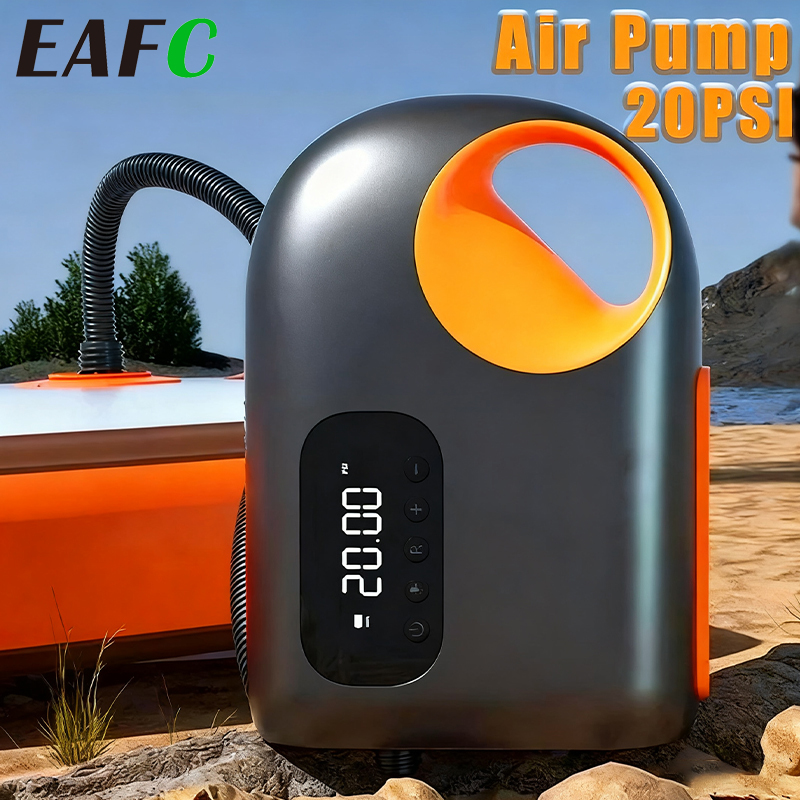 Paddle Board Electric Pump 20Psi - ปั๊มลมพกพา 20 PSI ปั๊มลมไฟฟ้า 120W สำหรับเป่าลมและปล่อยลม