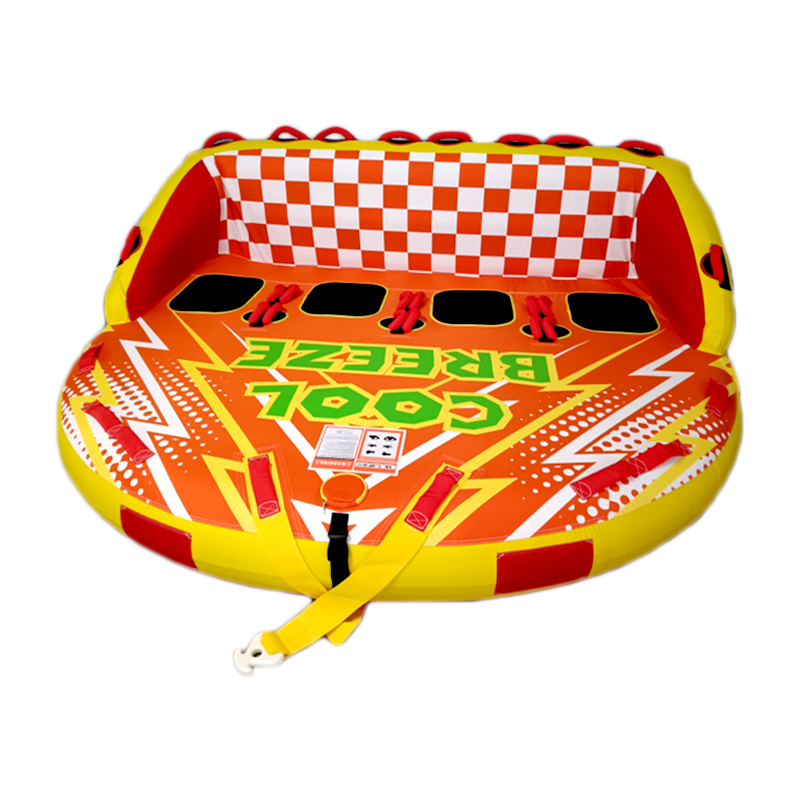 Inflatable Boat 4 Person - ทุ่นลอยน้ำเป่าลม PVC สำหรับเล่นสกีน้ำ 4 ที่นั่ง สำหรับกีฬาทางน้ำ