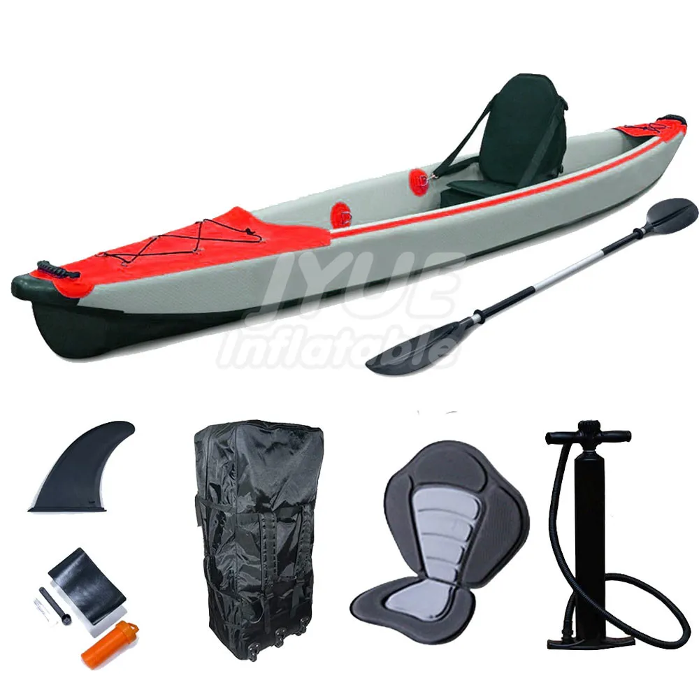 Kayak Inflatable 2 Person - ใหม่แฟชั่นที่นั่งเดี่ยวเรือคายัคเรือคายัคพอง 2 คนพร้อม Power Infate