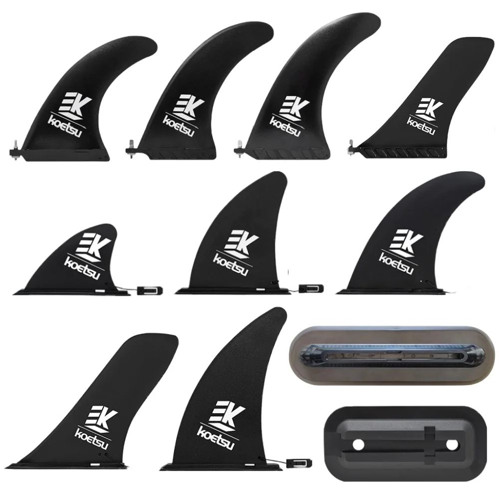 Sup Paddle Carbon Fiber - Koetsu ครีบกระดานโต้คลื่นแบบปลดออกได้อย่างรวดเร็วครีบกระดานโต้คลื่นที่ถอดออกได้ครีบหางคณะกรรมการครีบสำหรับกระดานโต้คลื่นกระดานยาว