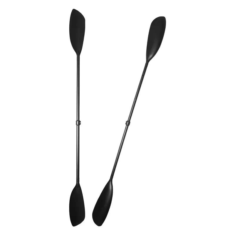 Kayak Paddle Carbon 2 Piece - ไม้พายพับได้ทำจากคาร์บอนไฟเบอร์แบบปรับได้ พร้อมแผ่นปิดท่อ อุปกรณ์เสริมสำหรับกีฬาทางน้ำ 2 หรือ 4