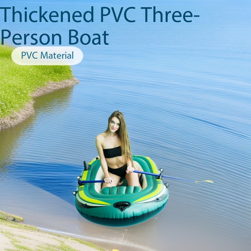 Inflatable Kayak 3 Person - เรือยางพีวีซีหนาพิเศษสำหรับ 2/3 คน ขายส่งจากโรงงาน เรือคายัคตกปลา และเรือพายสำหรับล่องแก่ง
