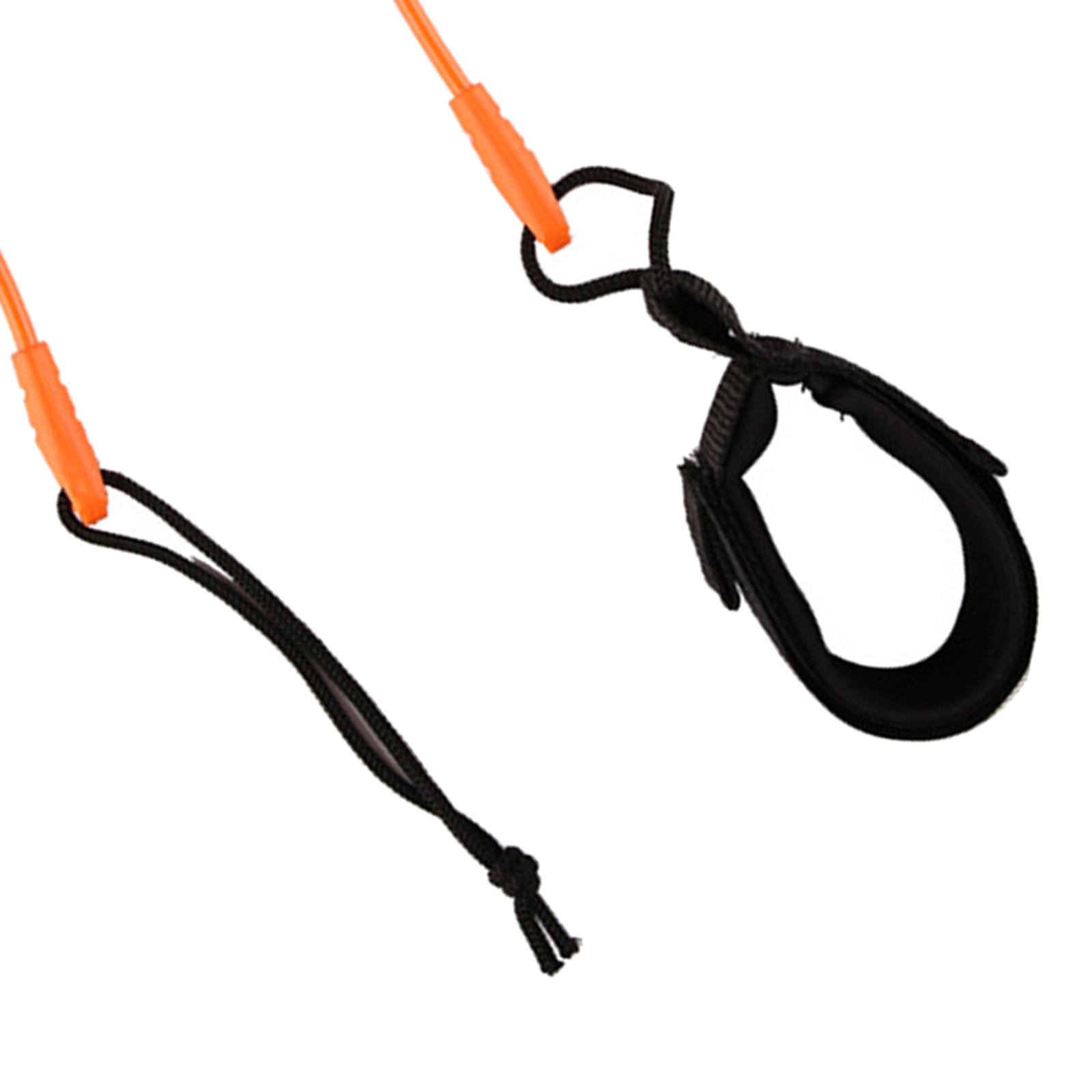 Paddle Board Leash Coiled - สายรัดข้อเท้าแบบยืดหยุ่น 10 ฟุต สำหรับแพดเดิลบอร์ด ซัพ บอร์ด