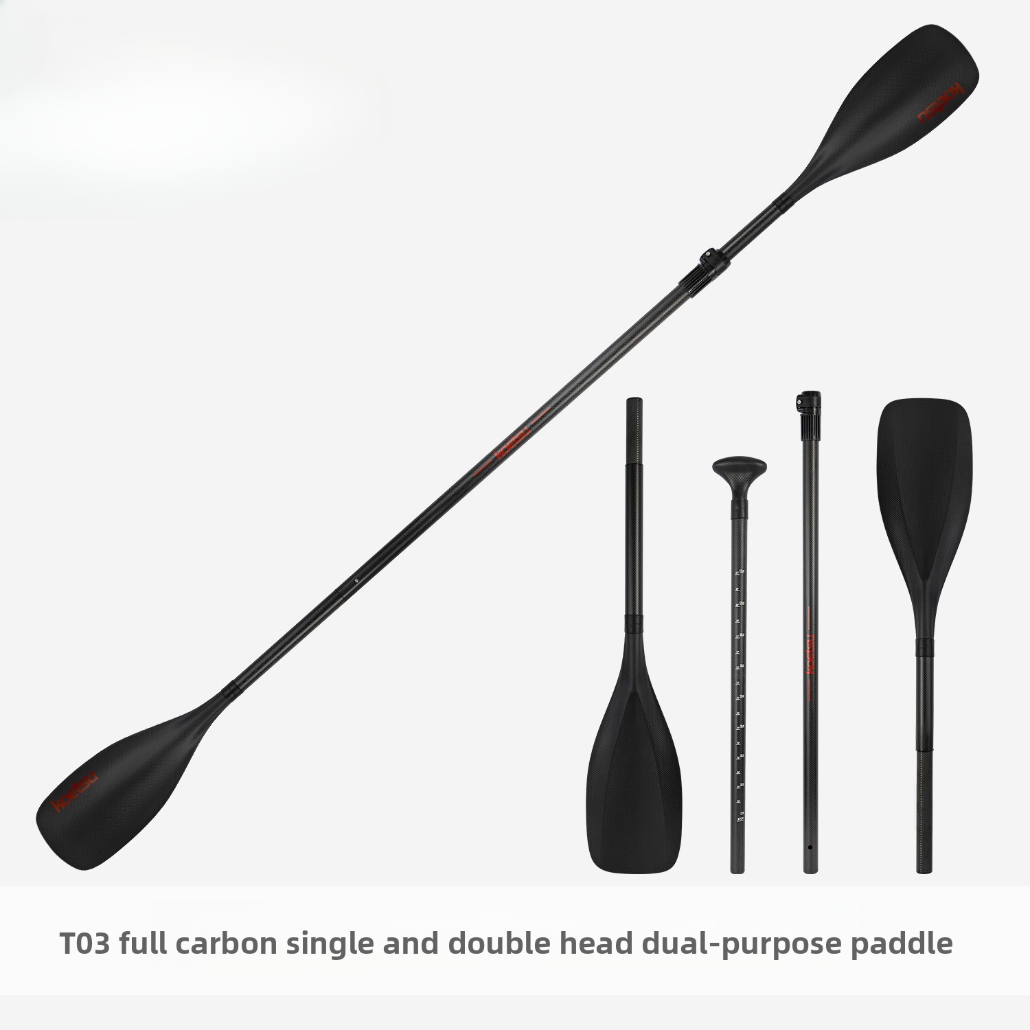 Paddle Board Backpack - ไม้พายคาร์บอนเต็มรูปแบบ หัวเดี่ยว หัวคู่ อเนกประสงค์ สำหรับเรือคายัค กระดานพาย