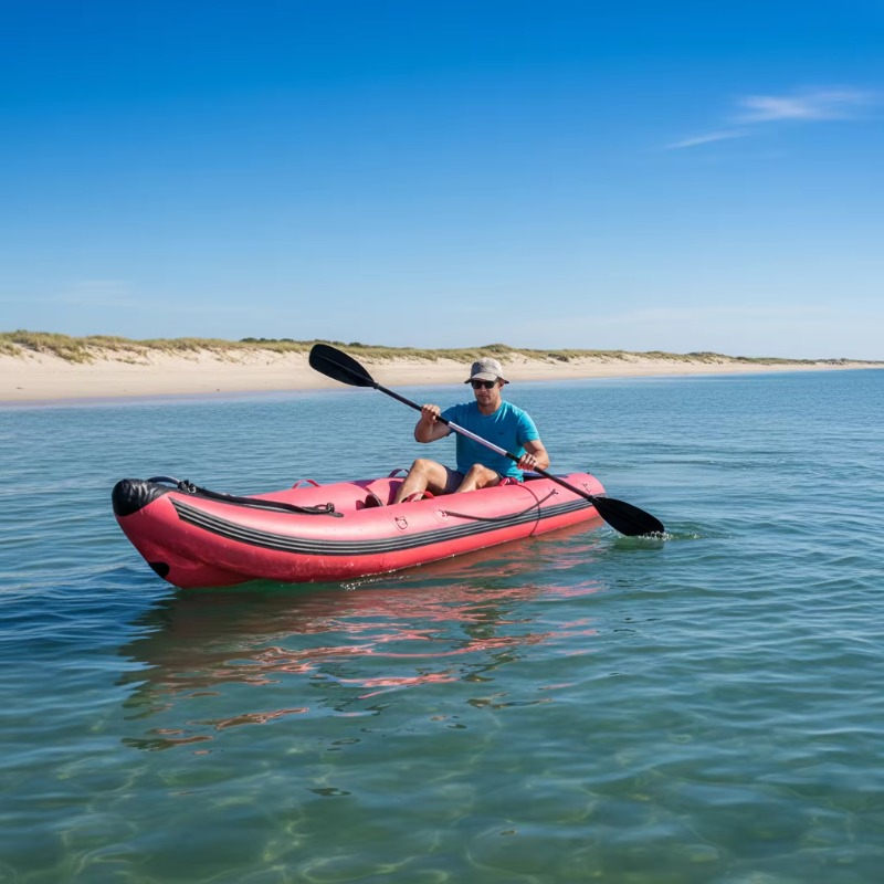 Kayak Inflatable 2 Person - เรือคายัคพองลมแบบพกพาเป็นมิตรกับสิ่งแวดล้อม ปี 2026 ผลิตตามสั่งจากโรงงาน ทำจากไฮพาลอน PVC