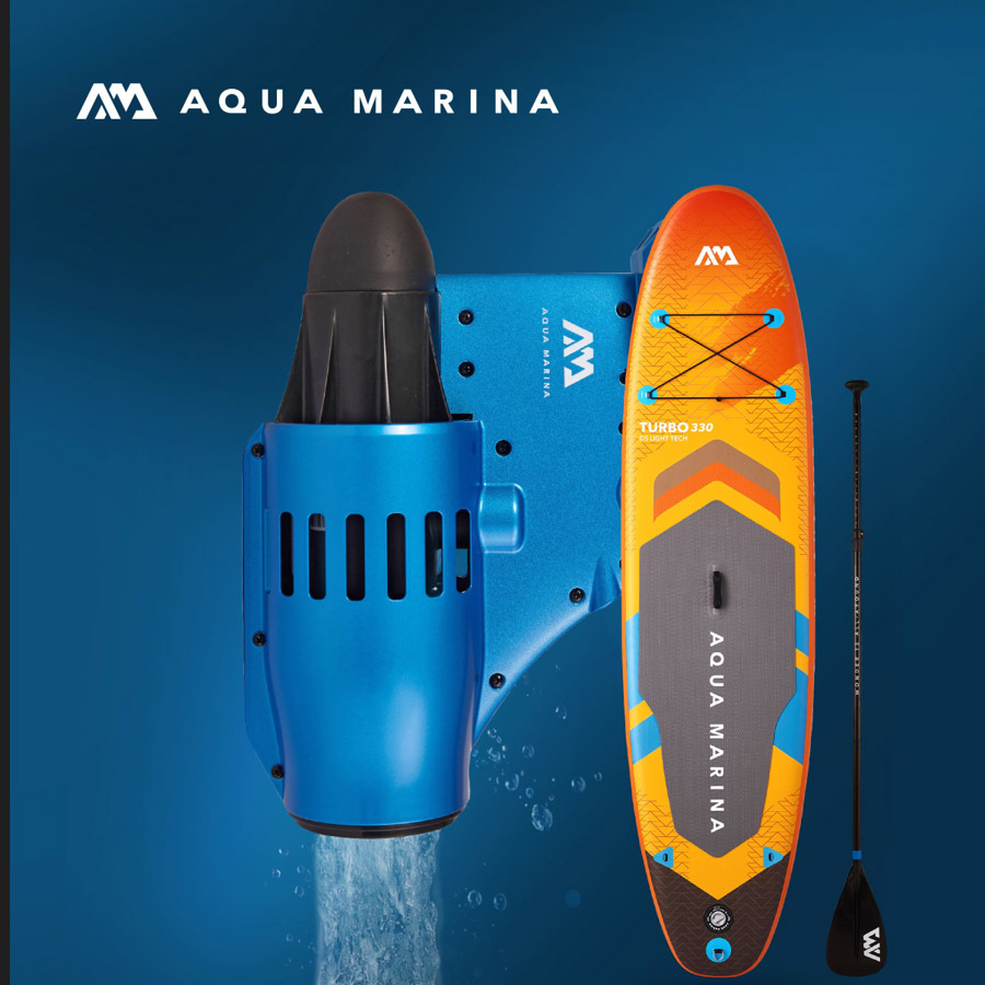 Sup Fin Set Thruster - ชุดมอเตอร์ไฟฟ้าแบบพกพาสำหรับ SUP Board, มอเตอร์ใบพัดไฟฟ้าสำหรับกระดานพายแบบเป่าลม กีฬาทางน้ำ