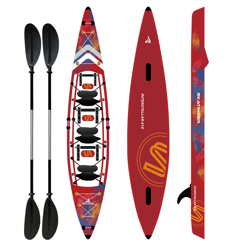 Inflatable Kayak 3 Person - เรือคายัคพองลมสำหรับตกปลา 3 ที่นั่ง ยี่ห้อ Skatinger ผลิตจากวัสดุ