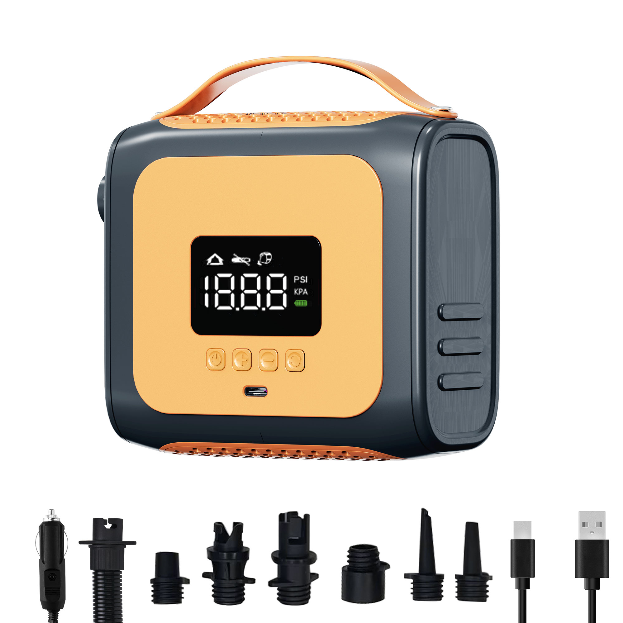 Paddle Board Electric Pump 20Psi - ปั๊มลมไฟฟ้าสำหรับแพดเดิลบอร์ด, เครื่องสูบลม SUP แบบพกพา 20PSI พร้อมระบบปิดอัตโนมัติและระบบปล่อยลม