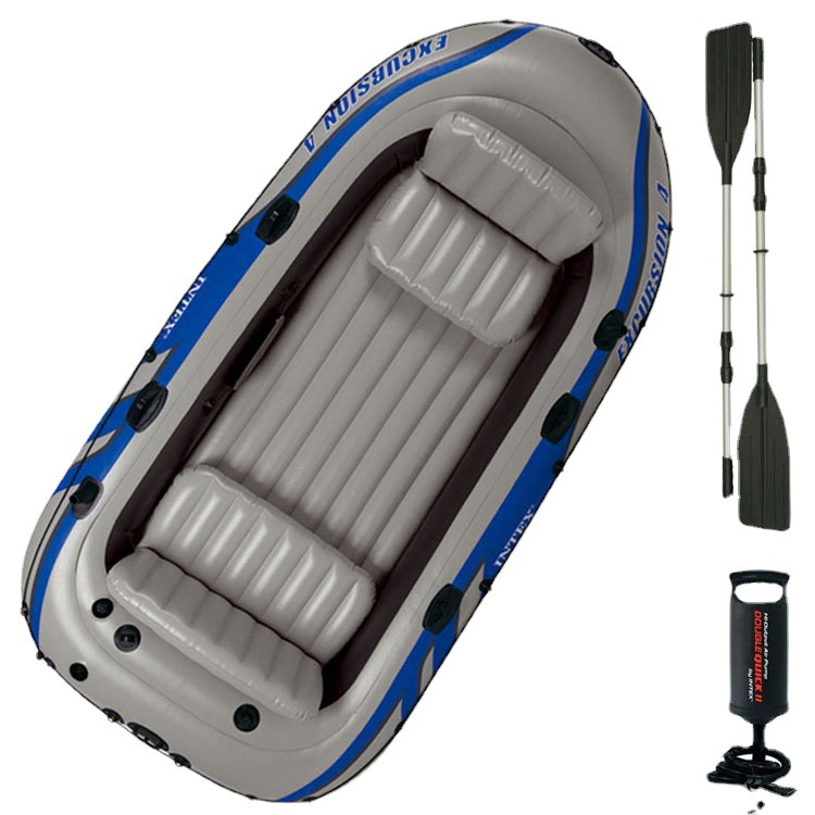 Inflatable Boat 4 Person - เรือพายเป่าลมสำหรับ 4 คน สำหรับกีฬาทางน้ำ