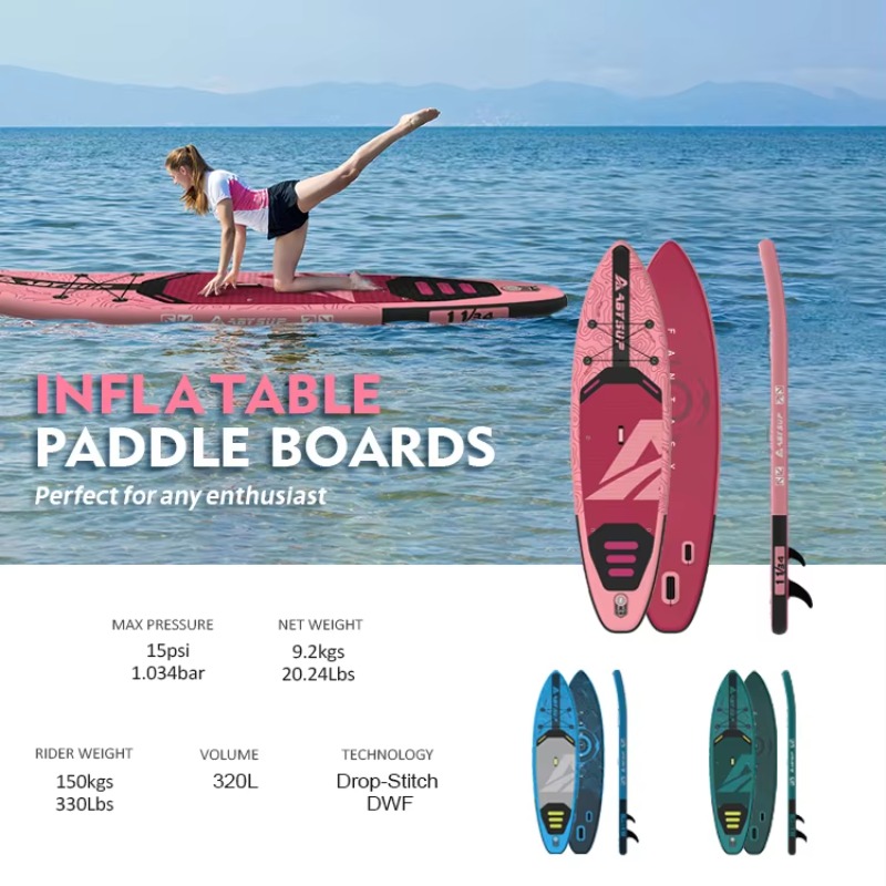 OEM ผลิตตามสั่ง บอร์ดพายลมแบบพ - Sup Board 11Ft Inflatable บทวิจารณ์และราคา