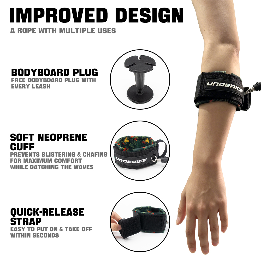สายรัดข้อเท้าแบบสปริงสำหรับกระ - Paddle Board Leash Coiled บทวิจารณ์และราคา