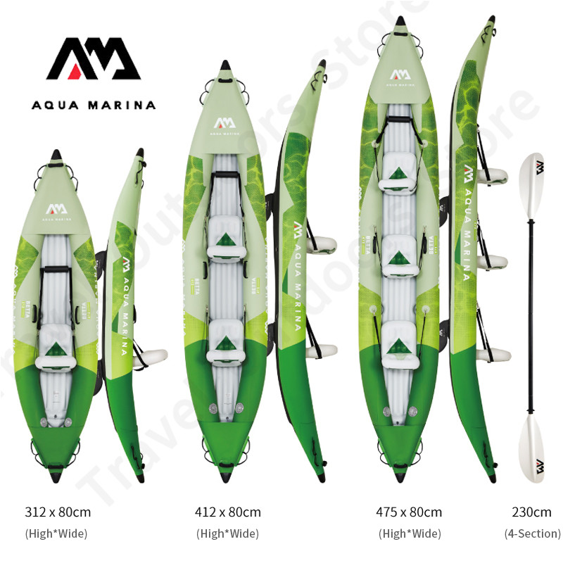 เรือคายัคเป่าลม AQUA MARINA BE - Inflatable Kayak 3 Person บทวิจารณ์และราคา