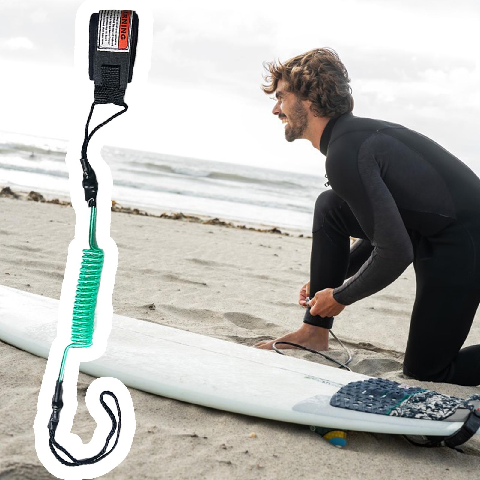 สายรัดแพดเดิลบอร์ดแบบขด ยืดหยุ - Paddle Board Leash Coiled บทวิจารณ์และราคา