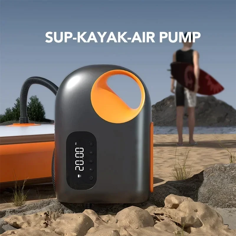 ปั๊มลมพกพา 20 PSI ปั๊มลมไฟฟ้า  - Paddle Board Electric Pump 20Psi บทวิจารณ์และราคา