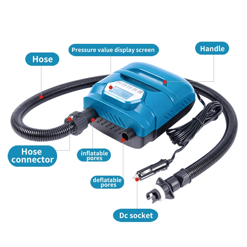 ปั๊มลมไฟฟ้าแบบพกพา 12v 20PSI ส - Paddle Board Electric Pump 20Psi บทวิจารณ์และราคา