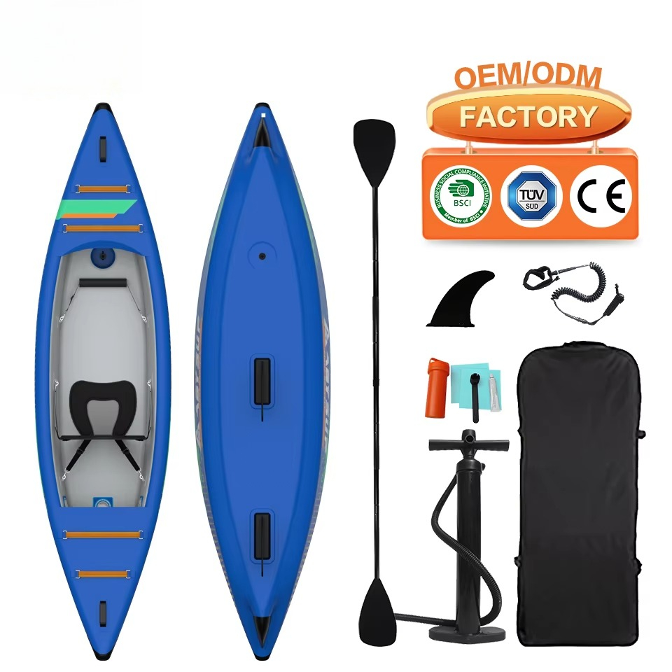 เรือคายัคตกปลาแบบเป่าลม 2 ที่น - Inflatable Kayak 3 Person บทวิจารณ์และราคา