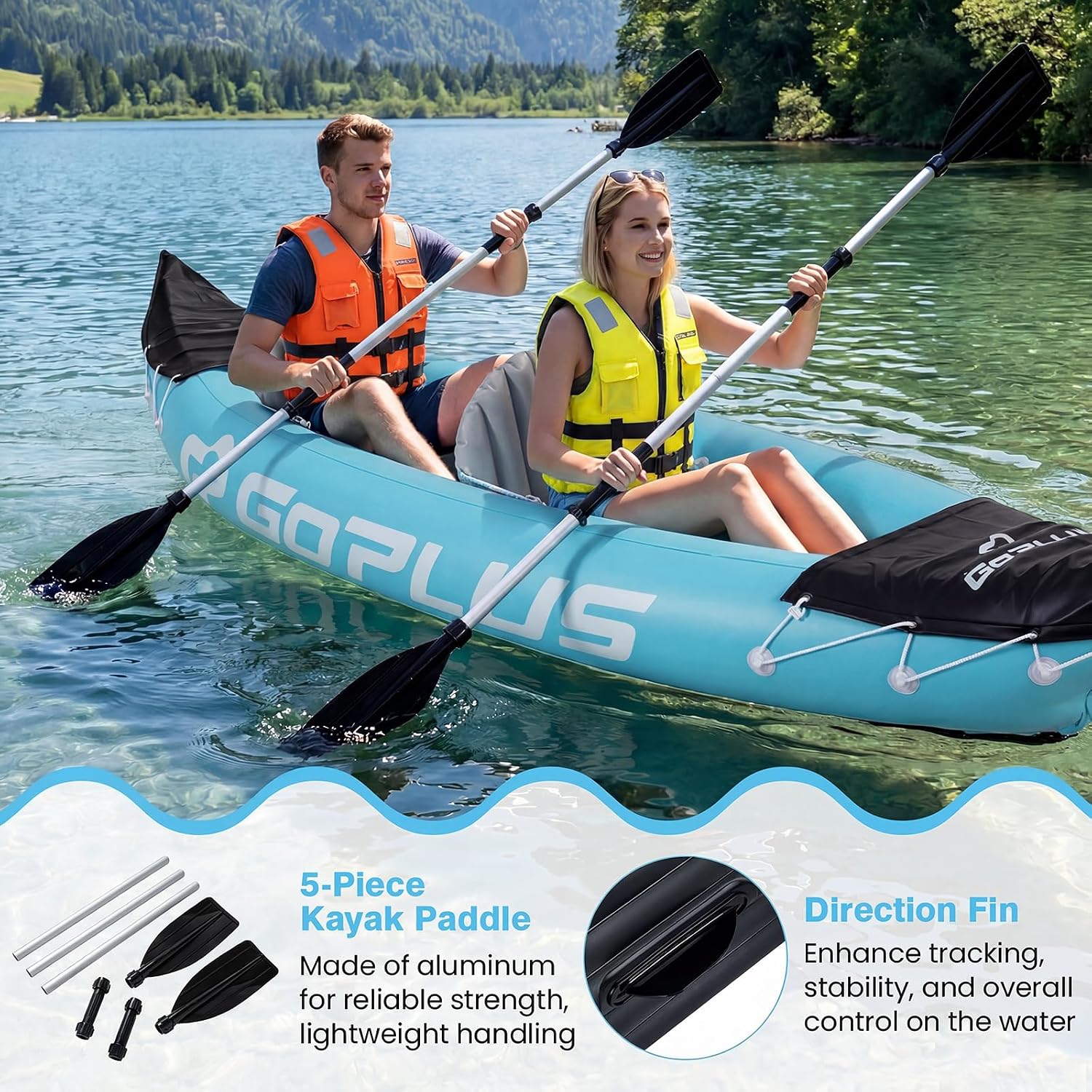 เรือคายัคเป่าลมสำหรับ 2 คน ขนา - Kayak Inflatable 2 Person บทวิจารณ์และราคา
