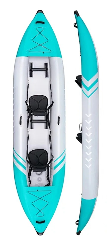 เรือคายัคพับได้แบบพกพา ทำจากผ้ - Kayak Inflatable 2 Person บทวิจารณ์และราคา