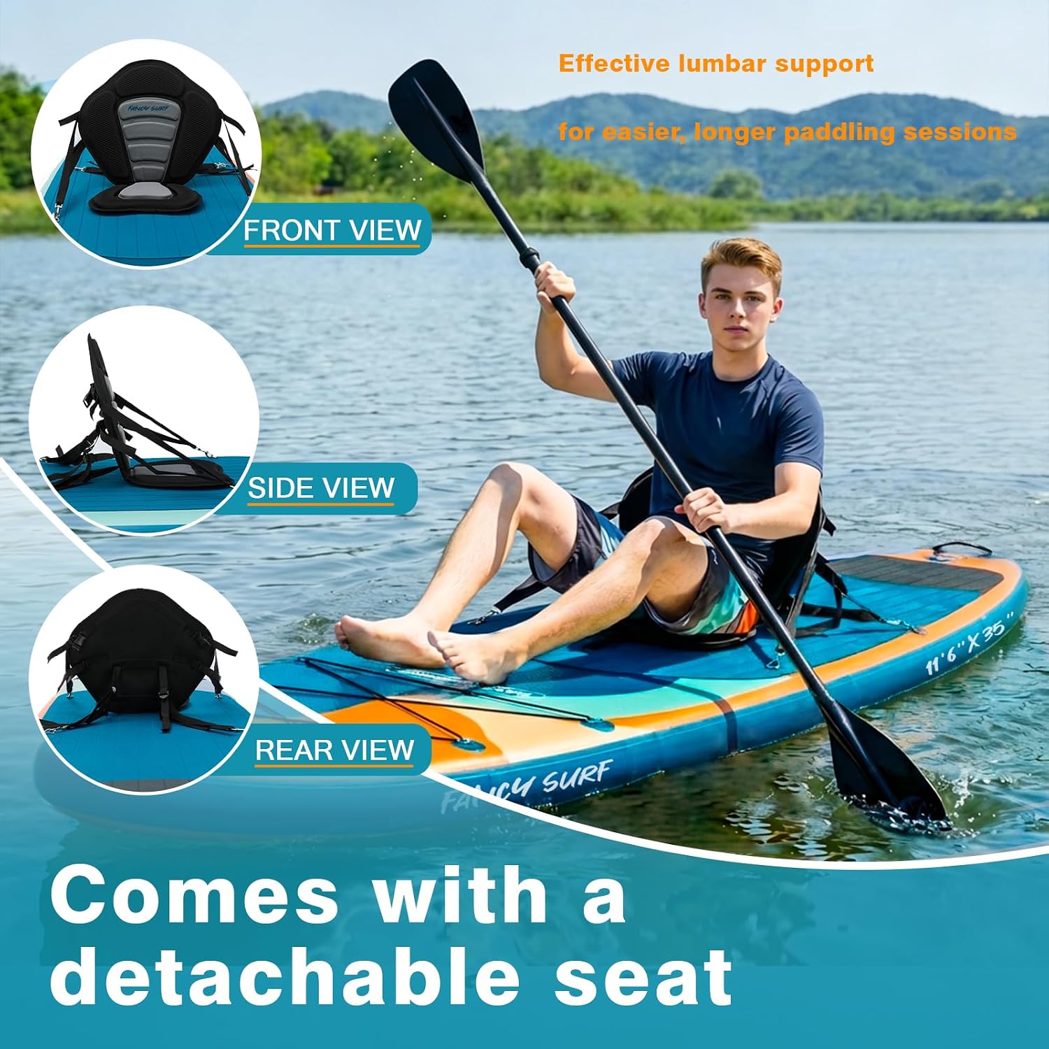 กระดานพายลมแบบพองได้ขนาดพิเศษ  - Paddle Board Backpack บทวิจารณ์และราคา