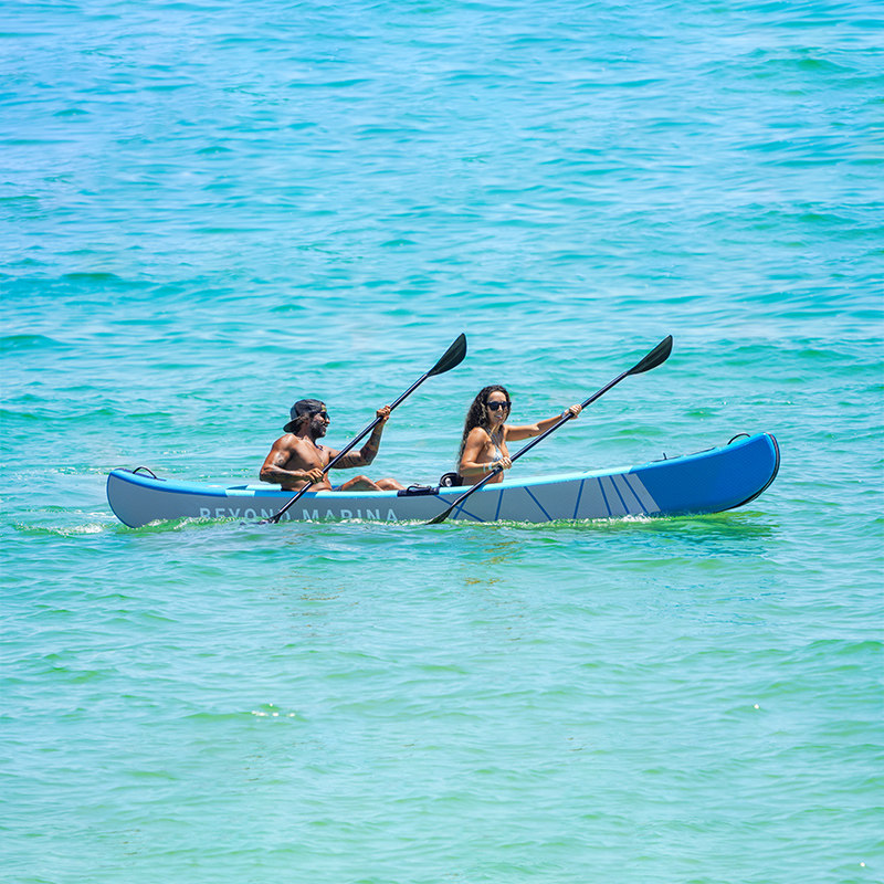 เรือคายัคพองลมแบบพกพาสำหรับตกป - Inflatable Kayak 3 Person บทวิจารณ์และราคา