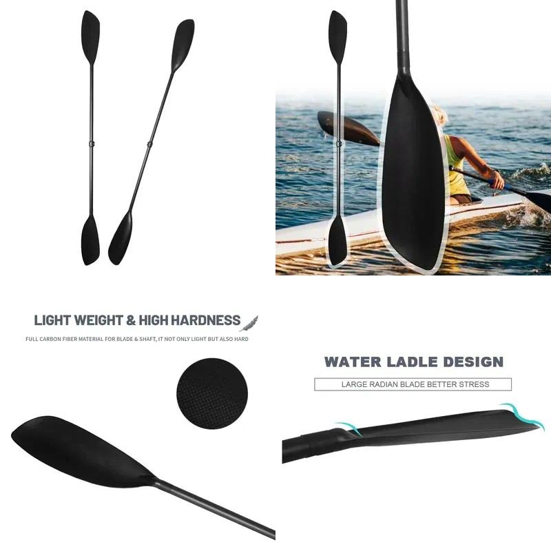 ไม้พายพับได้ทำจากคาร์บอนไฟเบอร - Kayak Paddle Carbon 2 Piece บทวิจารณ์และราคา