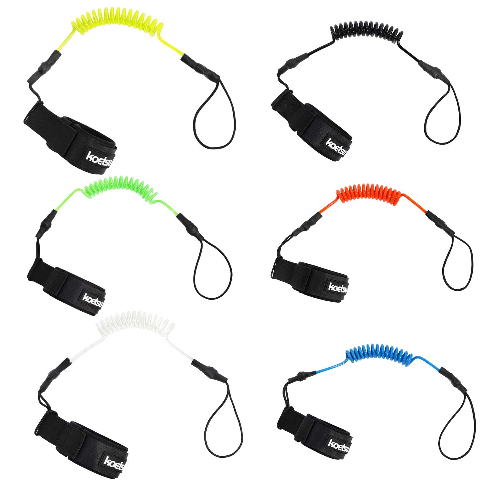สายรัดบอดี้บอร์ดแบบขด วัสดุ TP - Paddle Board Leash Coiled บทวิจารณ์และราคา