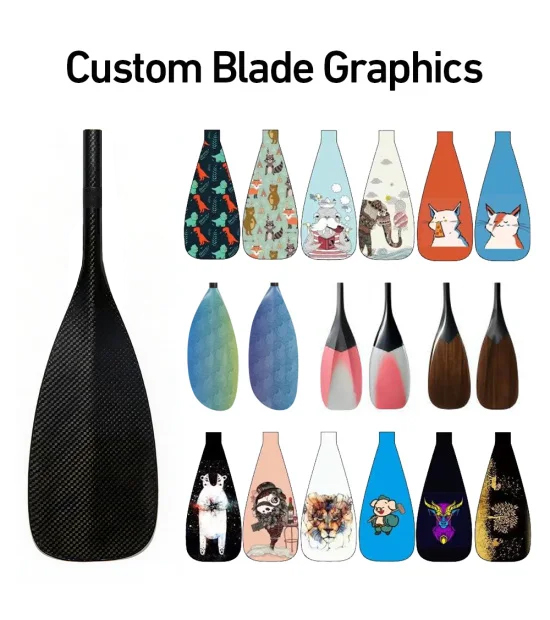 ไม้พายเรือคายัคแบบปรับได้ 2 ชิ - Kayak Paddle Carbon 2 Piece บทวิจารณ์และราคา