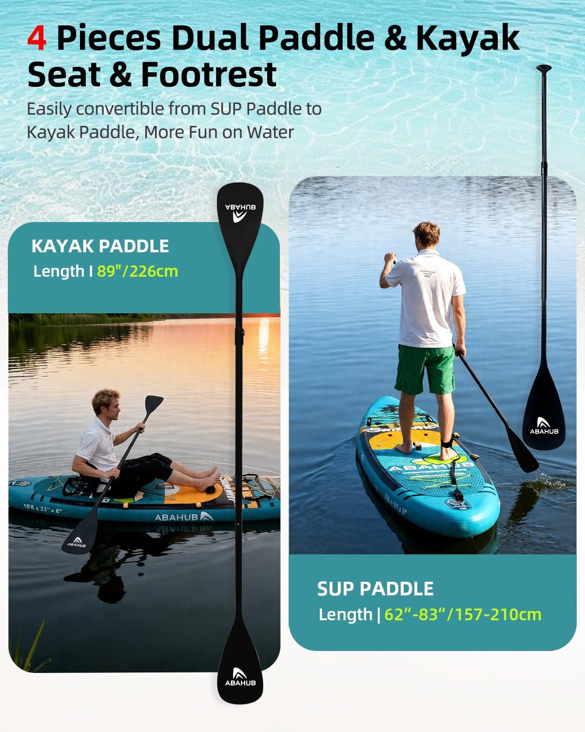 กระดานยืนพายแบบเป่าลมขนาดกว้าง - Inflatable Paddle Board 10.6Ft บทวิจารณ์และราคา