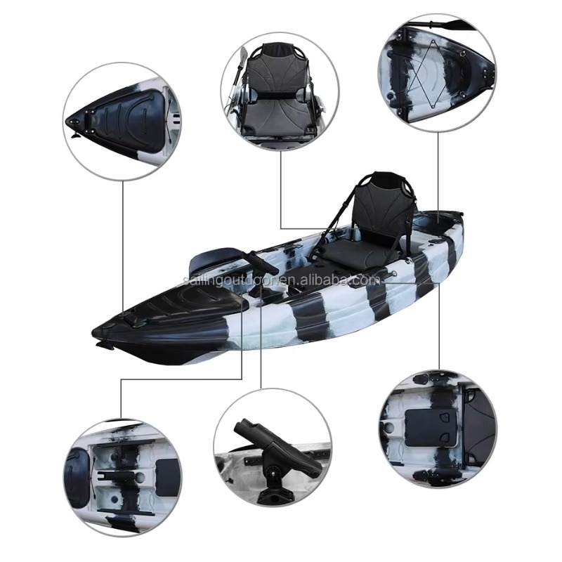เรือคายัคพองลมแบบพายเดี่ยว Air - Kayak Inflatable 2 Person บทวิจารณ์และราคา