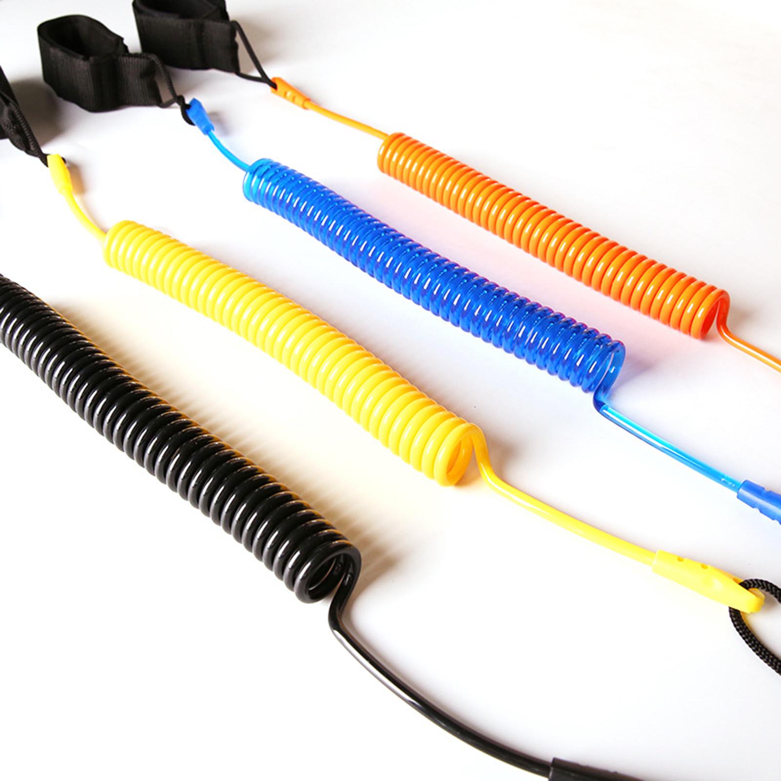 สายรัดข้อเท้าแบบยืดหยุ่น 10 ฟุ - Paddle Board Leash Coiled บทวิจารณ์และราคา