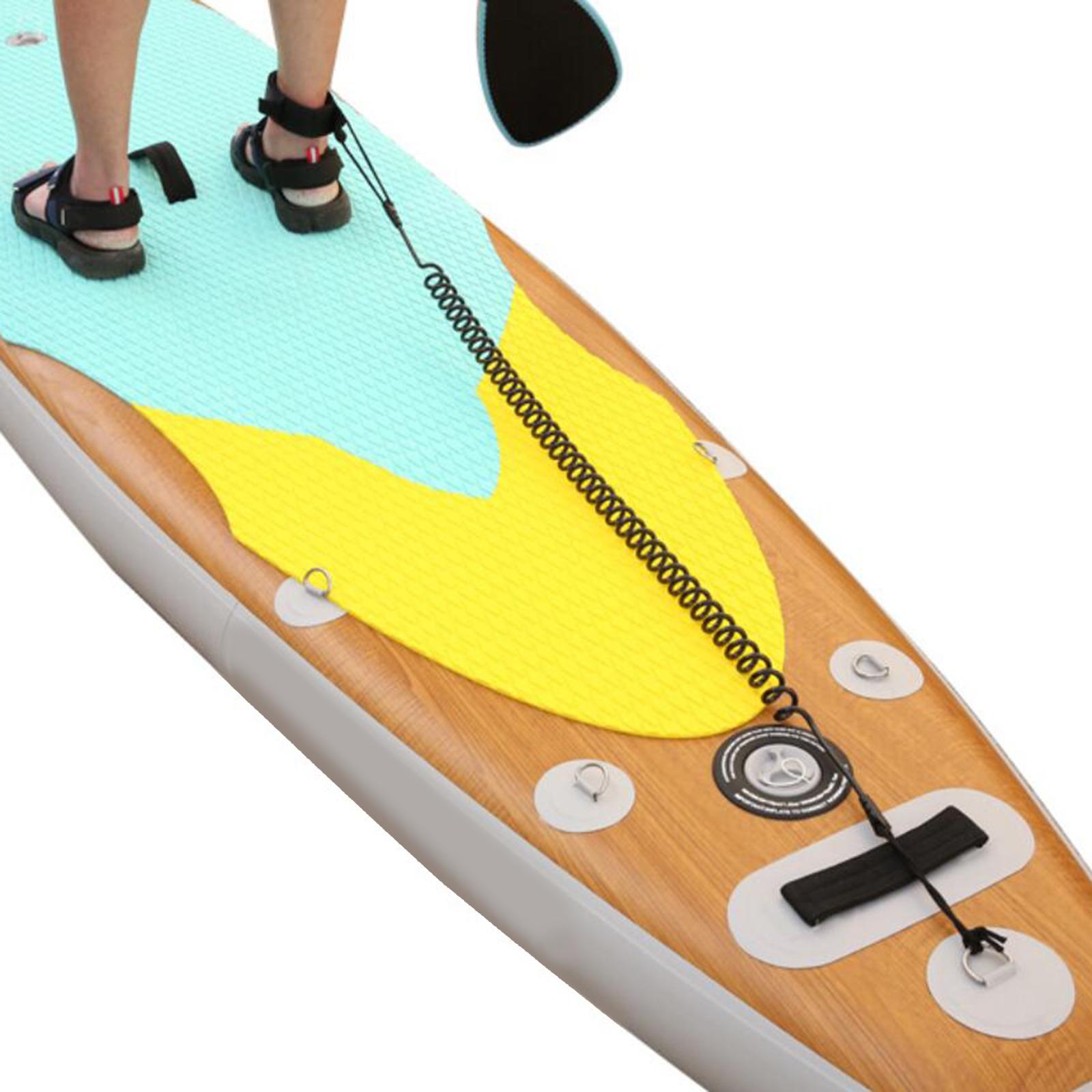 สายรัดข้อเท้าแบบยืดหยุ่น 10 ฟุ - Paddle Board Leash Coiled บทวิจารณ์และราคา