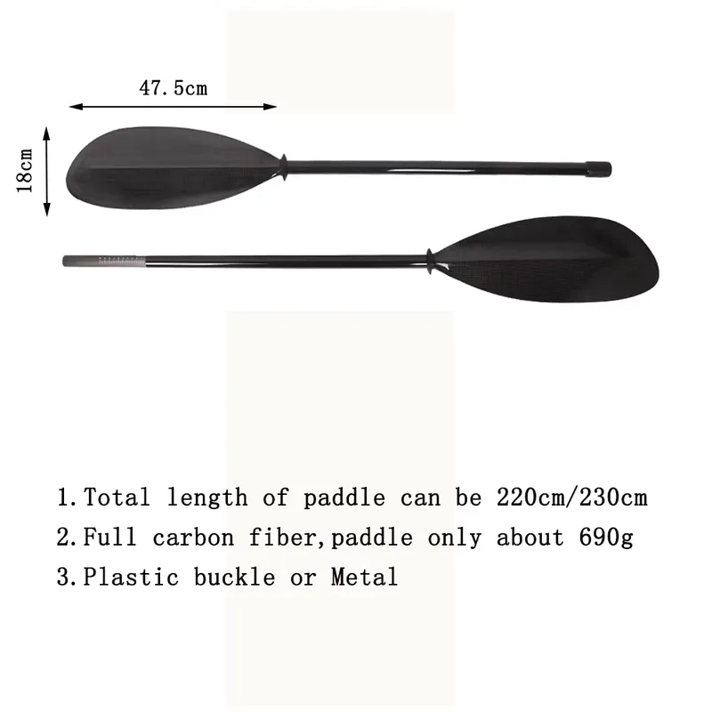 ผลิตไม้พายเรือคายัคสำหรับกีฬา  - Kayak Paddle Carbon 2 Piece บทวิจารณ์และราคา