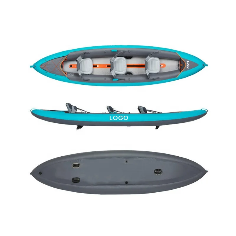 เรือคายัคพองลมแบบพับได้ แห้งเร - Inflatable Kayak 3 Person บทวิจารณ์และราคา