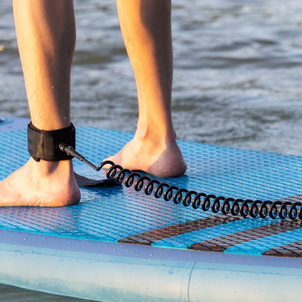 สำหรับ HEYTUR เชือกคล้องขาสำหร - Paddle Board Leash Coiled บทวิจารณ์และราคา