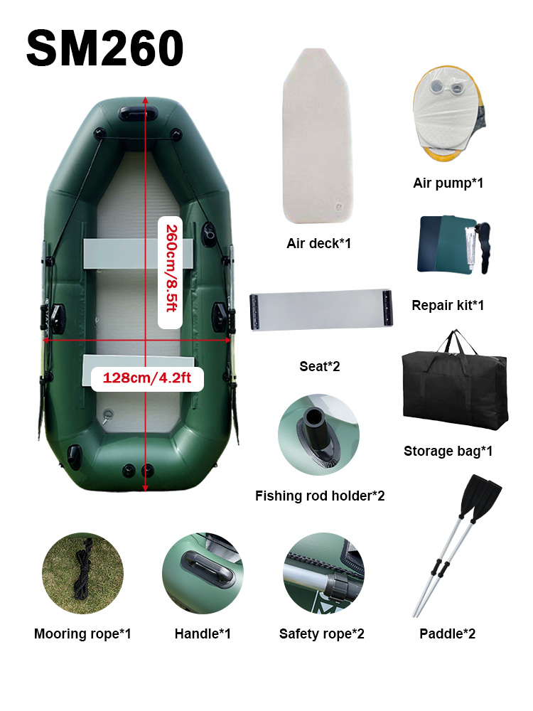 เรือคายัคพองลม 3 ที่นั่ง ขนาด  - Inflatable Kayak 3 Person บทวิจารณ์และราคา