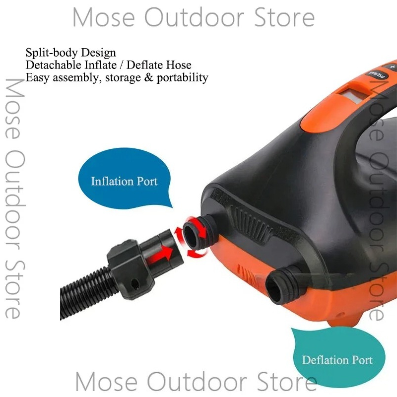 ปั๊มลม 20 PSI 12V DC ใช้ไฟรถยน - Paddle Board Electric Pump 20Psi บทวิจารณ์และราคา