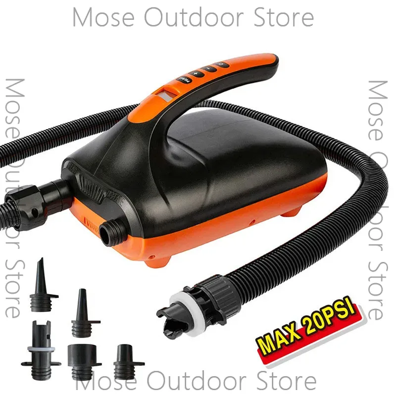 ปั๊มลม 20 PSI 12V DC ใช้ไฟรถยน - Paddle Board Electric Pump 20Psi บทวิจารณ์และราคา