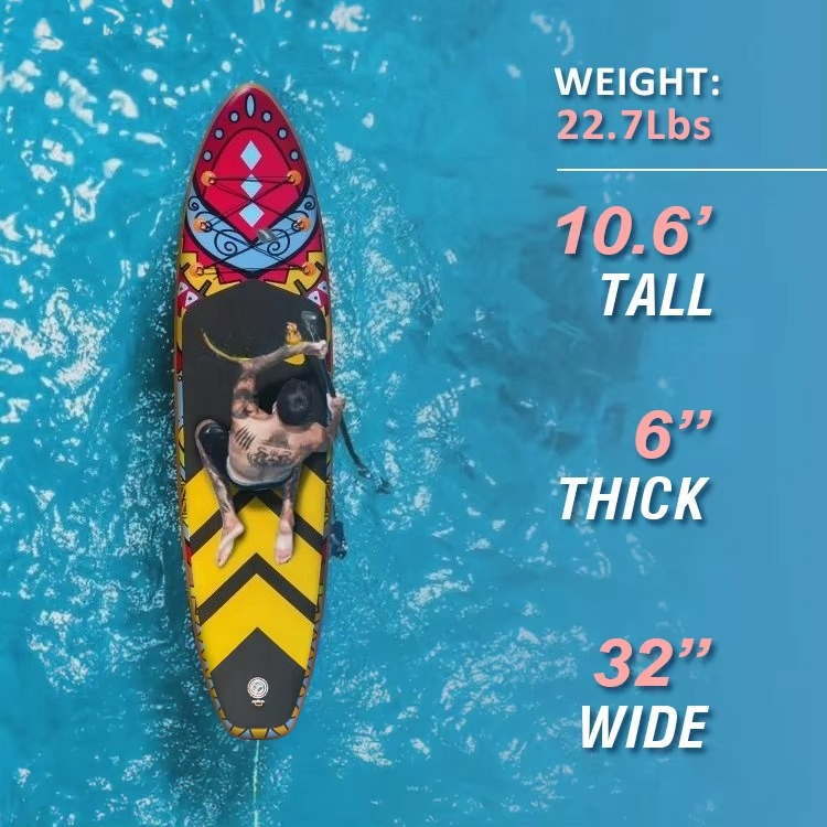 กระดานยืนพายแบบเป่าลมขนาด 10.6 - Inflatable Paddle Board 10.6Ft บทวิจารณ์และราคา