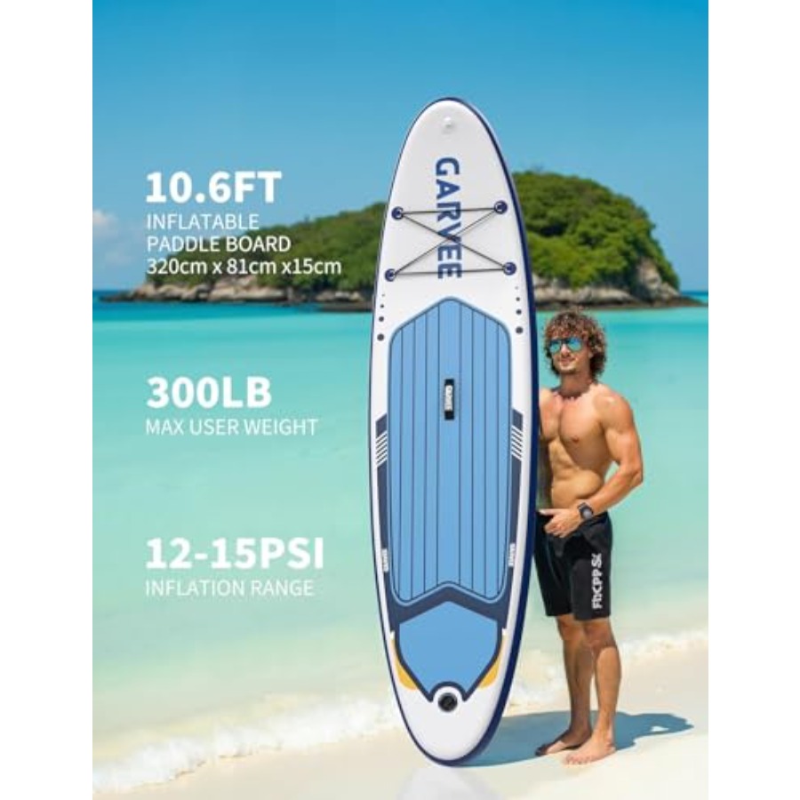 กระดานยืนพายแบบเป่าลมสำหรับกีฬ - Inflatable Paddle Board 10.6Ft บทวิจารณ์และราคา