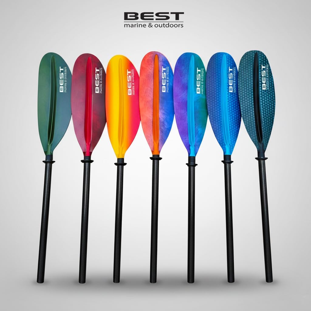 ไม้พายเรือคายัคคาร์บอนไฟเบอร์, - Kayak Paddle Carbon 2 Piece บทวิจารณ์และราคา