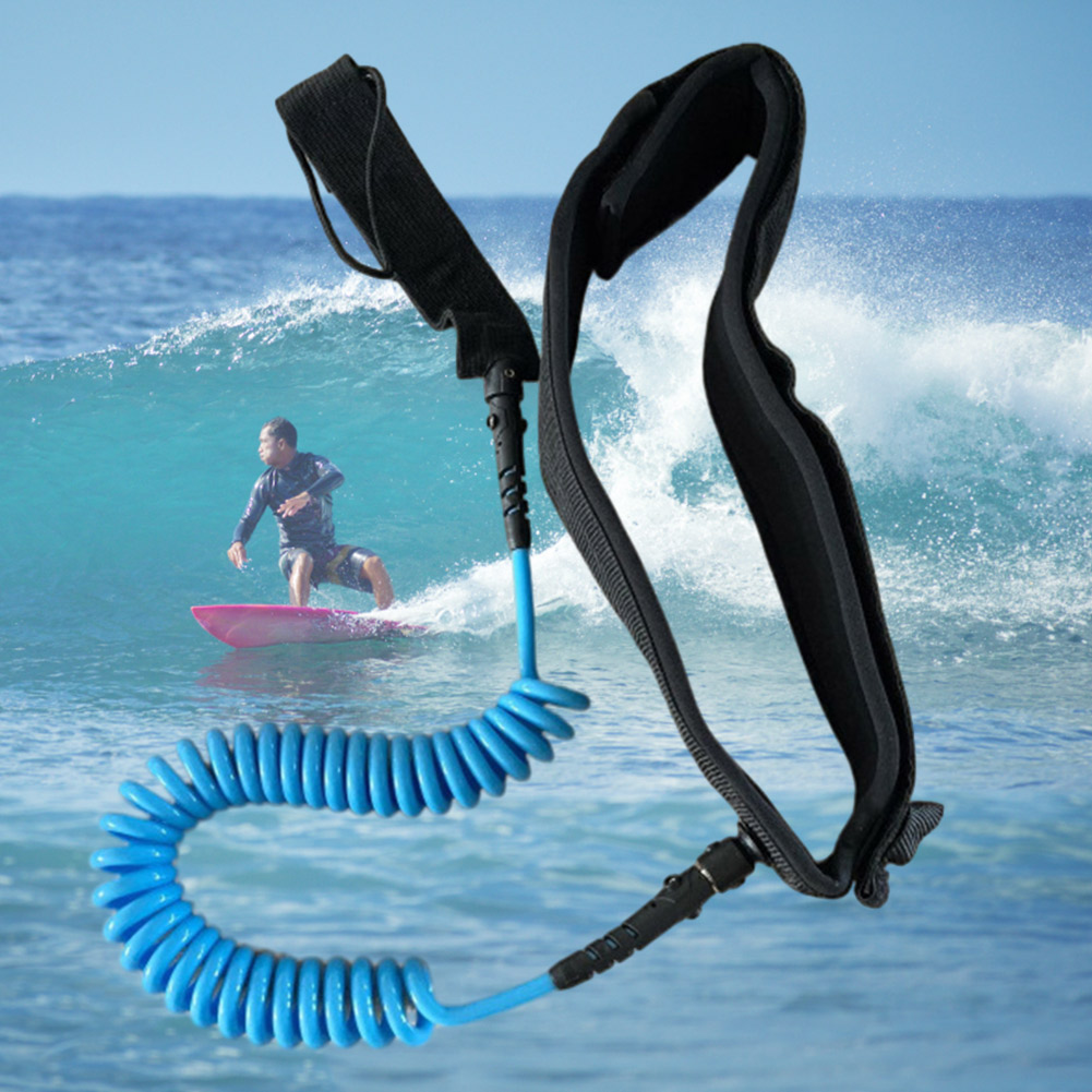 สายจูงแบบขดปรับได้สำหรับกระดาน - Paddle Board Leash Coiled บทวิจารณ์และราคา