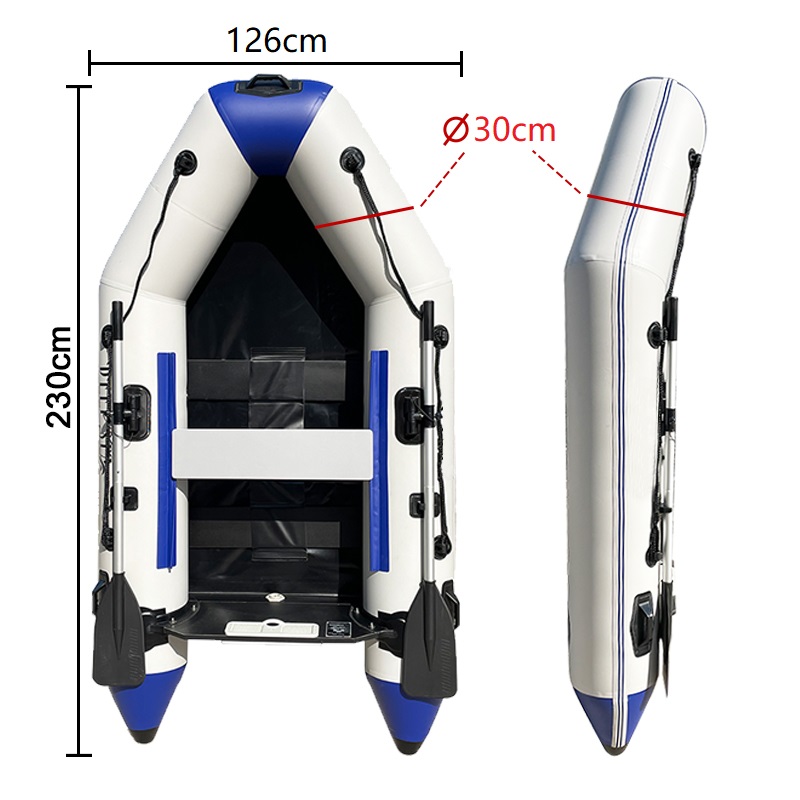 เรือยางพีวีซี 3 ที่นั่ง หนา 0. - Inflatable Kayak 3 Person บทวิจารณ์และราคา