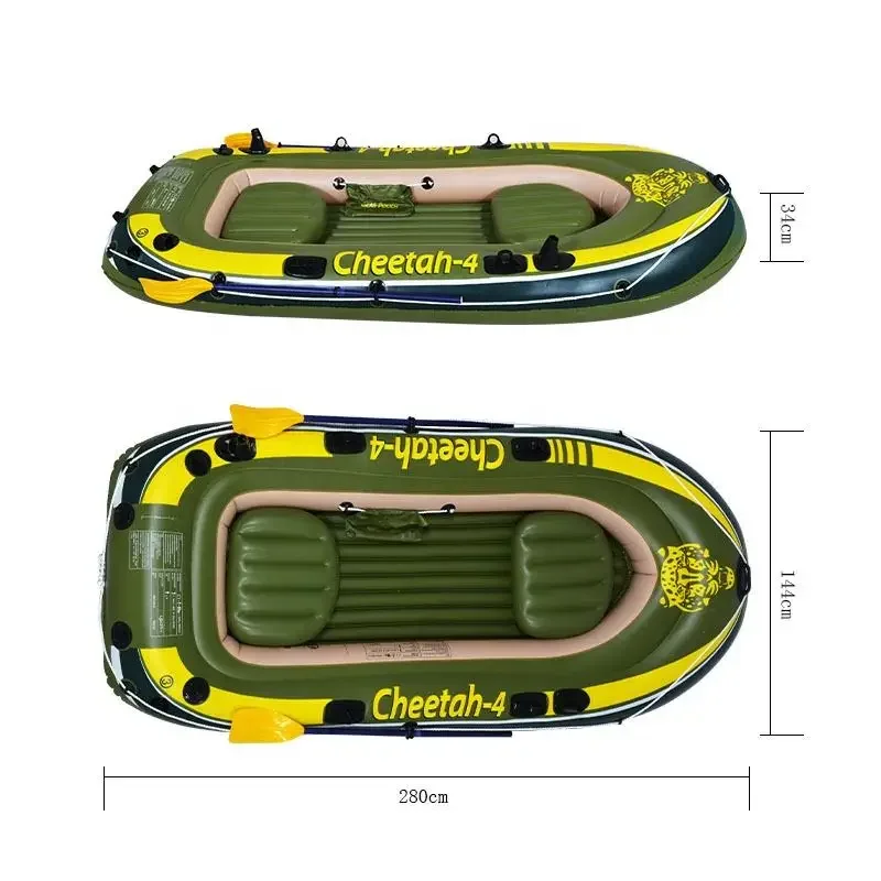 เรือยางพีวีซีหนา 4 ที่นั่ง ทนท - Inflatable Boat 4 Person บทวิจารณ์และราคา