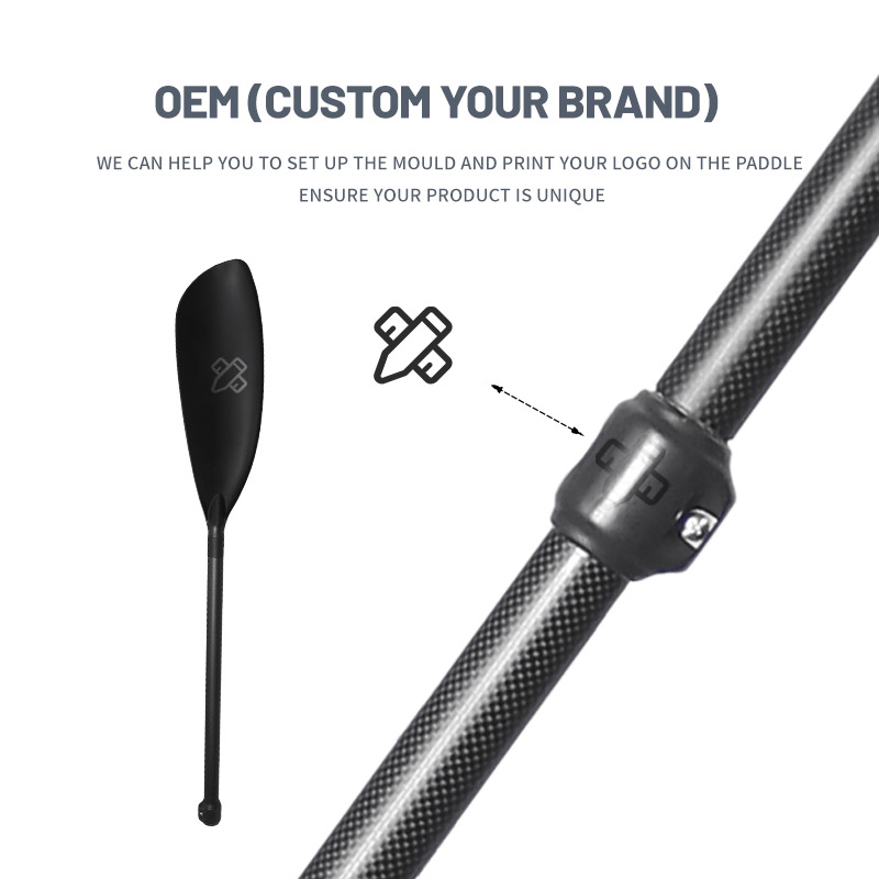 อุปกรณ์เสริมเรือคายัคพายทะเล ค - Kayak Paddle Carbon 2 Piece บทวิจารณ์และราคา